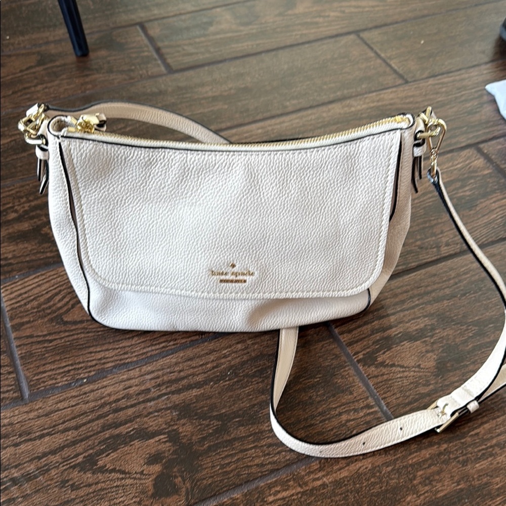 Kate Spade Cream Crossbody Bag with Adjustable Strap